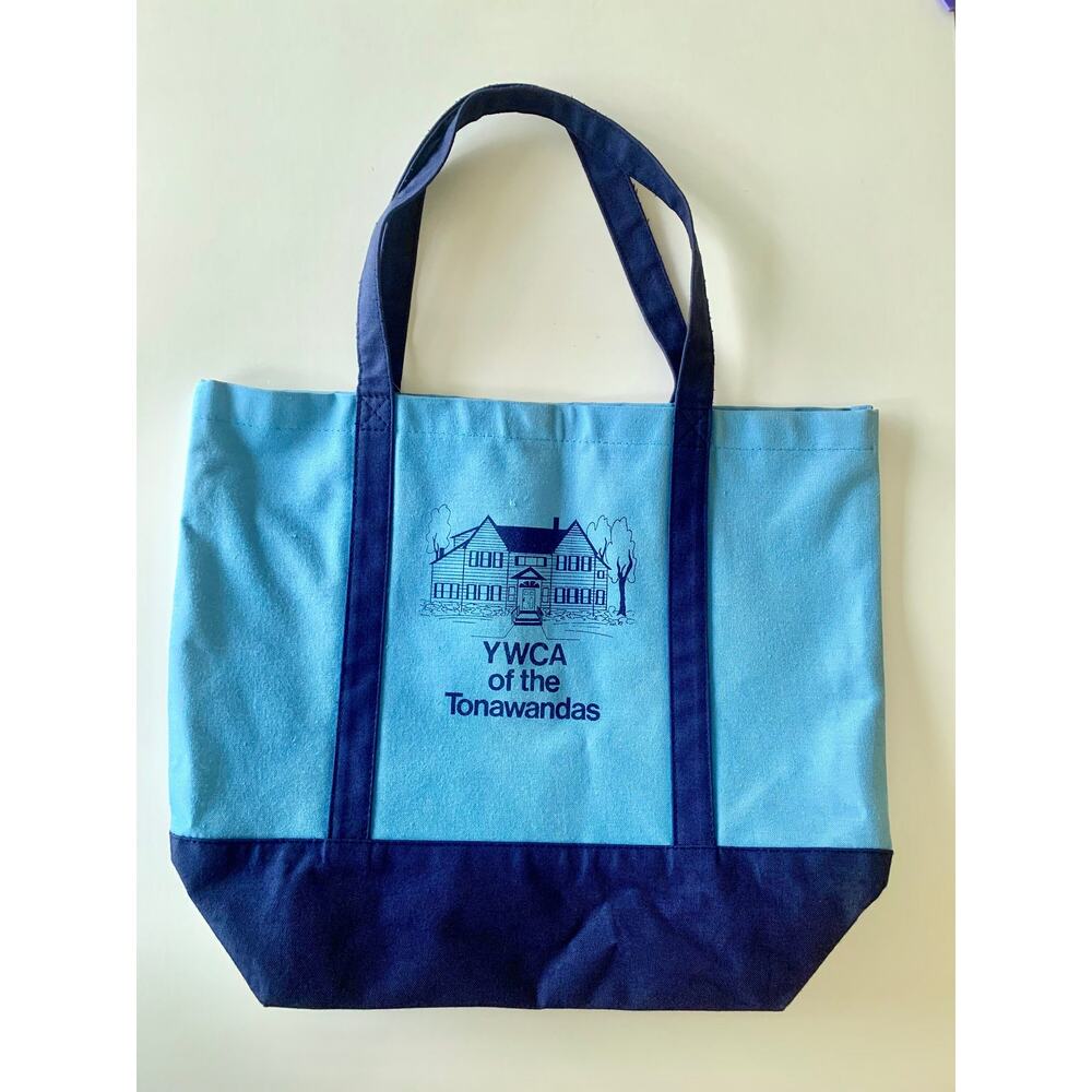 Vintage Canvas Tote Bag – YWCA Tonawanda NY Souvenir, Reusable Shopper
